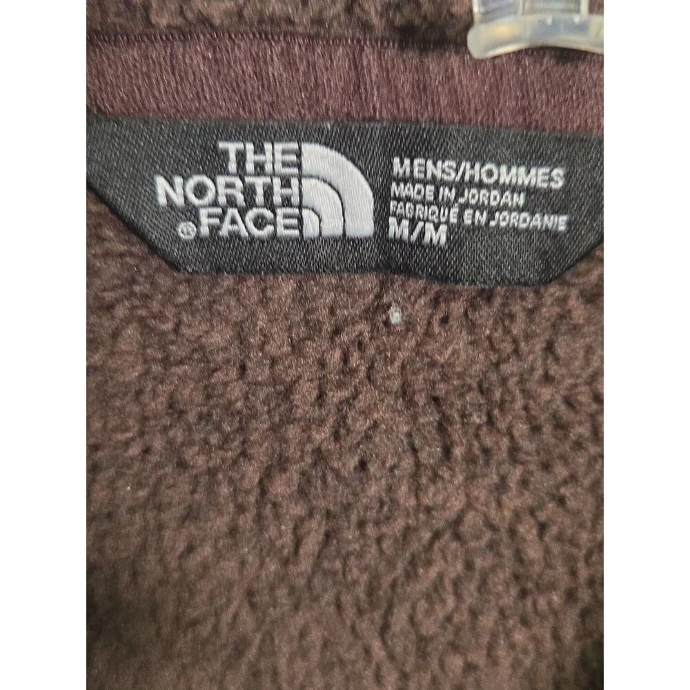 The North Face Sweatshirt Mens M Brown Fleece 1/4 Zip Mock Neck Pullover